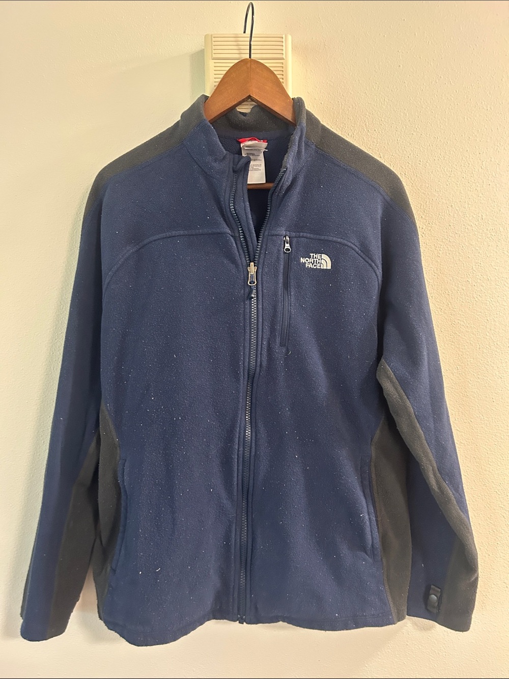 The North Face Navy and Gray Lightweight Fleece Jacket